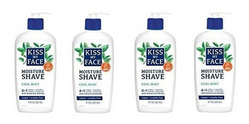 Crema De Afeitar Kiss My Face Moisture Shave, Cool Mint Shav