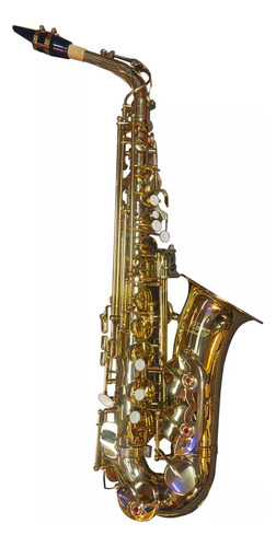 Saxo Alto Parquer Psad Laqueado Dorado Custom