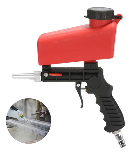 Máquina Profesional De Chorro De Arena Roja