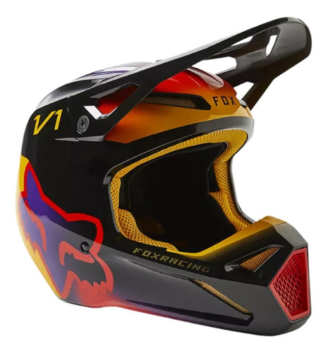 Casco Fox V1 Toxsyk Negro