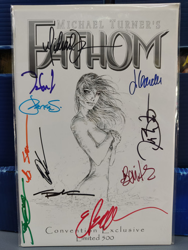 Comics Top Cow Special Fathom 500 Signed By Michael Turner 