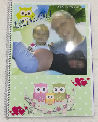 Libro De Firmas Personalizado Búhos Con Fotos