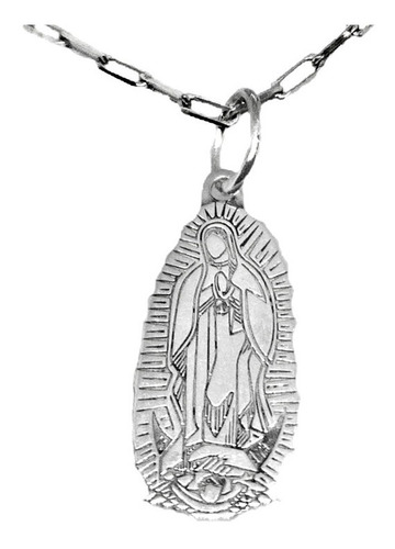 Dije Medalla Virgen De Guadalupe Plata 925 Garantia Y Envio