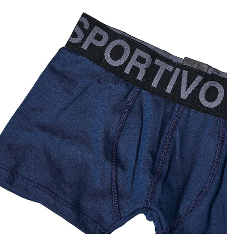 Boxer Sportivo Marino Con Negro Refans A+ Positivo