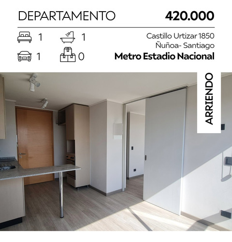 Arriendo 1 Habitacion 1 Estacionamiento Estadio Nacional
