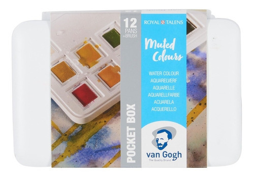 Van Gogh 12 Cores Pocket Box Muted Colours Royal Talens
