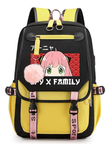 Mochila para mujer Spy X Family Anya Forger, diseño cómico