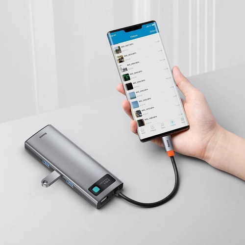 Imagen 6 de 10 de Hub Adaptador 9 En 1 Usb C Hdmi 100w 5a Baseus Caba Tecno