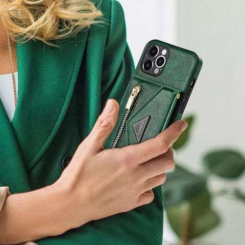 Funda De Piel Para iPhone Funda Tipo Cartera Con Correa