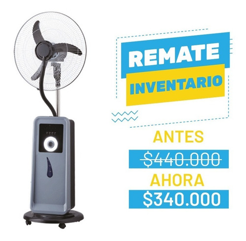 Ventilador Recargable 16 Aspersión De Agua Control Remoto