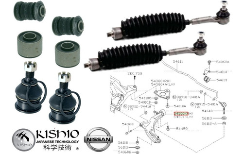 Imagen 1 de 1 de 2 Bieletas 4 Bujs 2 Rotulas Nissan Sentra B15 00-06 1.8l