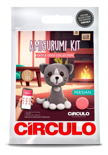 Kit De Crochet Amigurumi Círculo Gatos Y Perros Todo I...