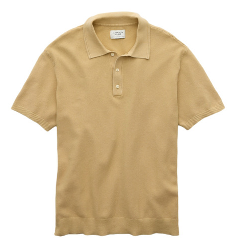 Playera Polo Tejida Lavado Vintage De Fin De Semana
