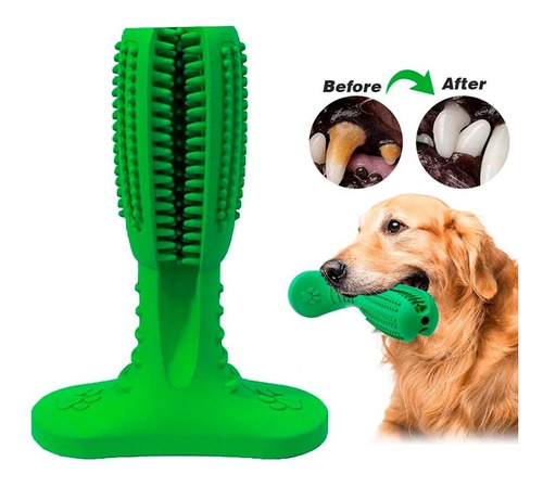 Pet Toothbrush Juguete Perro Para Morder Y Limpiar Dientes