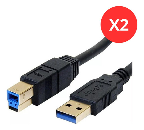 Cable Usb 3.0 Impresora 1.5m Monitor Hub Cable Tipo B 