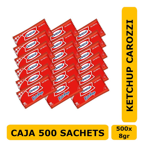 Kétchup Sachet Carozzi 500 Unidades 8gr.