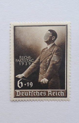 N°490. Imp Alemán. 1939. Discurso 1ro Mayo Con Inscripción (Usado)