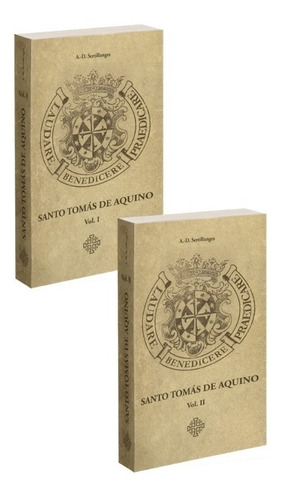 Kit - Santo Tomás De Aquino - Volume 1 E 2, De A.-d. Sertillanges. Editorial Calvariae, Capa Mole Em Português