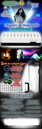 Lampara Emergencia Recargable Encendido Automático Increíble