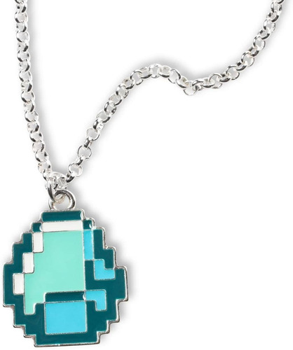 Collar De Diamante Minecraft Colgante De Cadena De Meta...