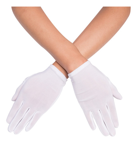 X12 Guantes Blancos De Mago / Santa / Papá Noel X Par