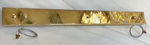 Pendente Retangular Cristal Flor Dente Leão Dourado/cromado Estrutura Dourado
