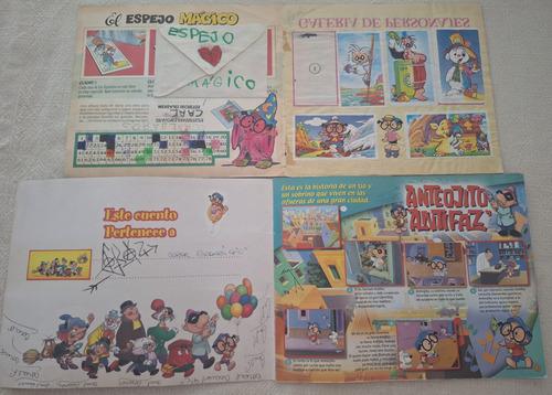 Dos Album De Figuritas De Anteojito Y Antefaz Completo (Usado)