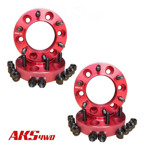 Imagen 2 de 3 de Espaciadores /separadores De Rin Aks 6h Con Centrador Toyota