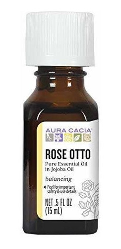 Aromaterapia Aceites - Aura Cacia Rose Otto En Aceite De Joj