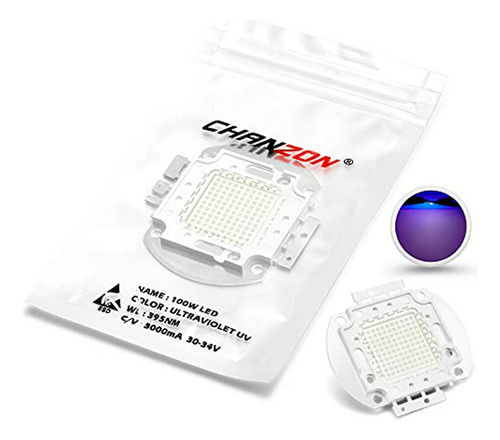 Chip Led Potente 100w Ultravioleta Púrpura