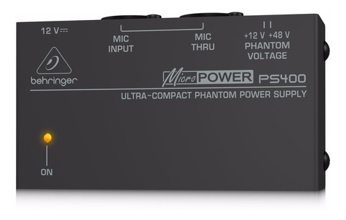 Fuente Alimentación Micrófonos Phantom Power Behringer Ps400