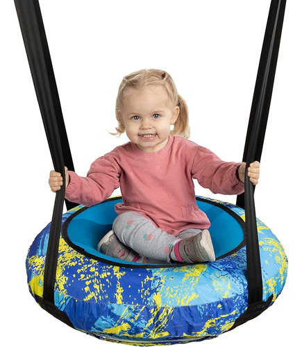 Squirrel Products Air Swing Inflatable Saucer Swing - Ajusta