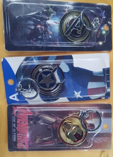 Imagen 6 de 10 de Destapador De Botellas Y Llaveros Avengers, Martillo Thor,