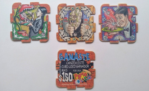 Tazos Megacubilocos 1998 Originales De Época Locos Adams. J