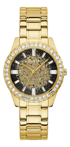 Guess Reloj Deportivo Con Purpurina Y Cristal Para Mujer De 