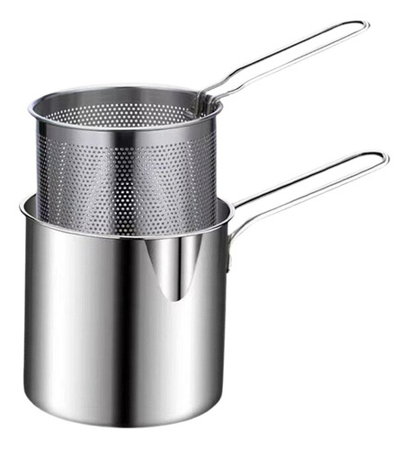 . Frigideira Funda Com Peneira Removível Para Batatas Fritas