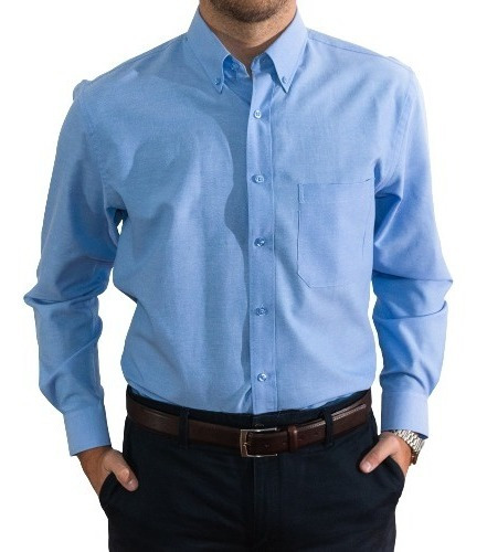 Camisa Oxford Sgvi Manga Larga