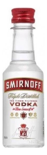 Kit 5x Miniaturas De Vodka Smirnoff 50 Ml Colacionáveis