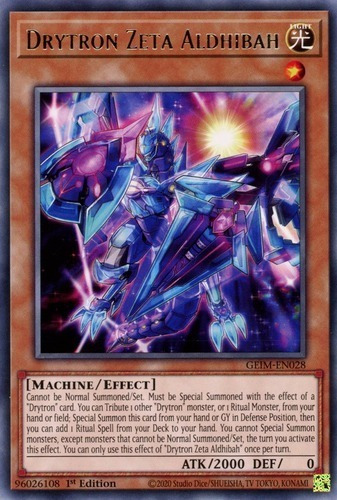 Drytron Zeta Aldhibah (geim-en028) Yu-gi-oh!