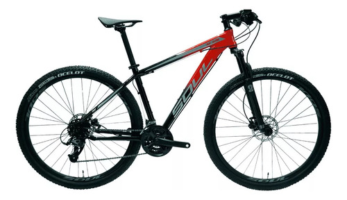 Bicicleta 29 Soul Sl129 24v Microshift Hidráulico Susp Brave Cor Vermelho/preto