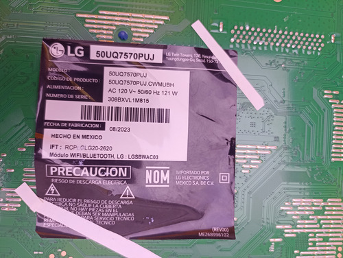 Main LG 50uq7570puj Eax6972805(1.0) Servitec Newton 98