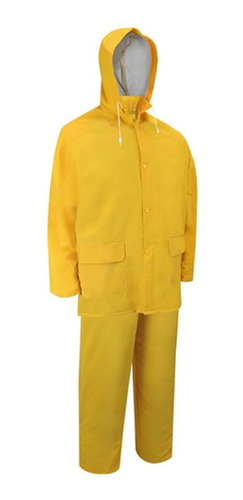 Traje De Agua Lluvia Tipo Pijama Amarillo