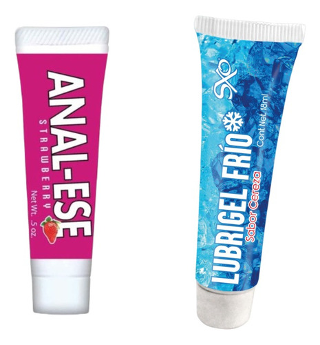 Lubricante Anestesico Anal-ese Fresa & Lubrigel Frío 18ml Fresa Cereza