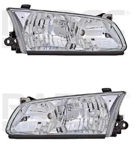 Par Juego Faros Toyota Camry 2000 - 2001 Con Ajuste Depo Rxc