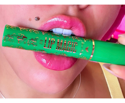 Kit Gloss Labial E Batom Da Vovó Lábios Rosa E Hidratados