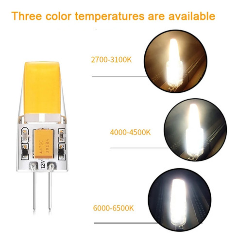 12v Ac/dc Mini G4 Cob Lámpara Led 12v Ac/dc Luz De Maíz 2,2