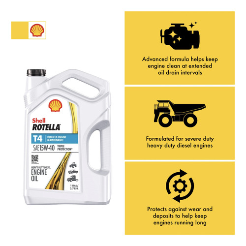 Aceite Shell Rotella Triple Proteccion T4 15w-40 3.78 Lts