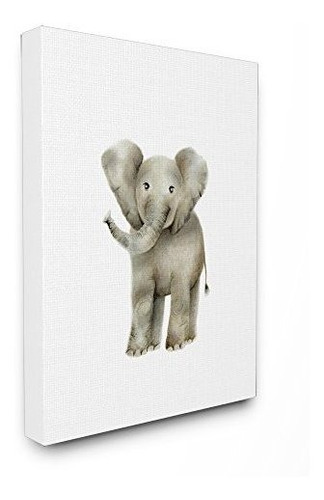 Stupell Industries Happy Baby Elephant Illustration Arte De 