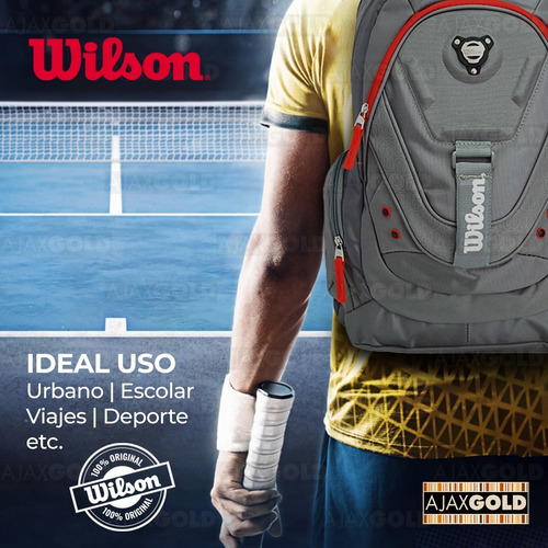Imagen 6 de 9 de Mochila Wilson Original Reforzada Deportes Gym Urbana Color