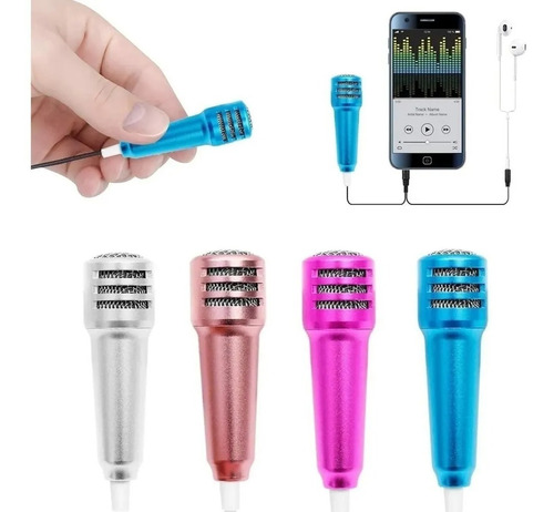 Mini Microfono Con Auricular Para Celular Notebook Pc